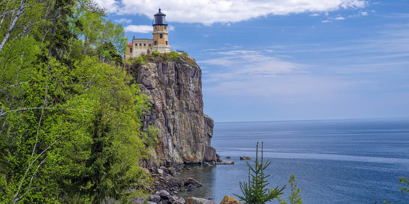 Splitrock Lighthouse overlooking Lake Superior.